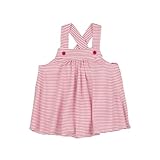 Purebaby オーガニックコットン ベビー服 ベビードール トップ Girls Babydoll Top Rouge Stripe サイズ:000 PB123.B10