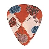 ギターピック 和柄 和風 花柄 ギターぴっく エレキギターピック ギターピックセット 人差し指楽器ピック アコースティックギターピック 弦楽器 12枚セット 様々な厚さ 携帯便利 練習用 軽量 耐久性 柔らかい 弾きやすい カラフル ティアドロップ 収納ケース付き