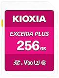 Kioxia 256GB Exceria Plus SDメモリーカード SDXC UHS-I U3 Class 10 V30 4K ビデオ録画LNPL1M256GG4