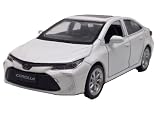 ミニカー 1/43 トヨタ カローラ ハイブリッド プルバック MSZ社製 箱無し (パールホワイト（1台売り）) [並行輸入品]