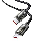 Mcdodo USB-C to USB-Cケーブル Type-Cケーブル 100W PD急速充電 スマートパワーオフ機能 E-markerチップ搭載 高速データ転送 両面透明デザイン 点滅ライト付き タイプC コード スマホ ノートPCなど対応 Macbook iPad iPhone 17/16/15 Xperia Galaxy Android 他Type-C端末対応 1.2m 型番CA-2840