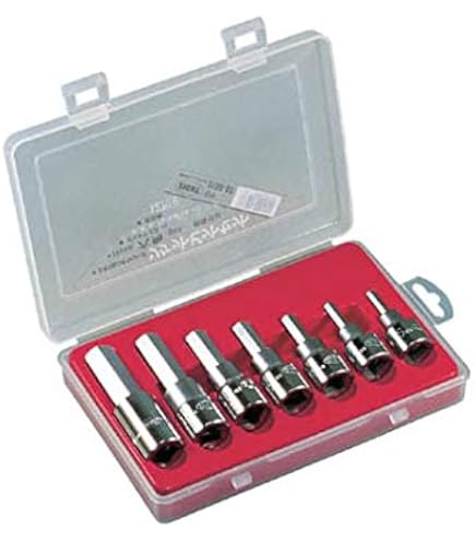 Amazon | エイト六角ソケットビット 標準寸法(差込角9.5mm) 5本セット