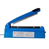 自動封口機 8スピード 8” 5mm フルオートハンドインパルスフードシーラーヒートシールマシンポリエレメントプラスチックシーラープラスチックバッグシーリングマシン 300W プラスチックシーリングマ
