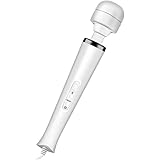 VICIVIYA 電マ 強力 10種振動パターン 電動 防水 静音 携帯便利ABS シリコン製 ホワイト 【一年品質保証】