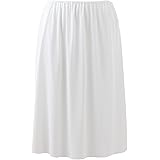 SPAN ロング ペチコート 透けない ペチコート パンツ スカート 帝人 さらっと快適 UVカット 黒 白 ベージュ グレー 60丈 日本製