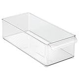 High Quality Refrigerator and Freezer Storage Organizer Bin for Kitchen, 6 x 4 x 14.5, Clear