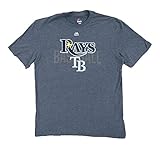 Tampa Bay RaysマジェスティックHeather Navy All In The Game Teeシャツ(大人用XXLサイズ)