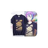 [PPluna] プロジェクトセカイ カラフルステージ feat. 初音ミク グッズ 神代類 tシャツ 半袖 夏服 丸首 コスプレ衣装 アニメ風 大きいサイズ 綿 丸首 肌着 快適 軽い 変装 仮装 日常服 男女共通 通勤 通学 プレゼント (02,XL)
