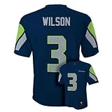 新しいSeattle Seahawks Russell Wilson NavyブルーYouthボーイズジャージXLサイズ18 – 20 XL