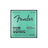 Fender フェンダー エレキベース弦 SubSonic™ 9050ML Bass Strings, Flatwound Stainless Steel, Longe Scale, Gauges .050-.100, (4)