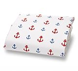 Nautical Microfiber Fitted Crib Sheet for Boys and Girls. Fits a Standard 52 mattress by Where The P