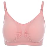 YOURUO マタニティブラ ハーフトップ延長ホック付き レディース オープンハーフ授乳用ブラジャー ノンワイヤー
