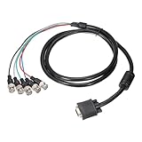 uxcell VGAからBNCケーブル RGBHV to VGAケーブル 5 BNC to HD15 VGAアダプターケーブル