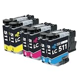 【横トナ】ブラザー用 LC511 カラー3色×2セット(シアン/マゼンタ/イエロー 各2本) 残量表示対応 互換インク 内容: LC511C LC511M LC511Y 対応機種 : DCP-J529N / DCP-J916N / DCP-J929N / MFC-J742DN/DWN/MFC-J908N / MFC-J943DN/DWN