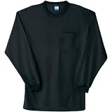 sowa(ソーワ) 長袖Ｔシャツ 作業シャツ吸汗速乾 定番（胸ポケット付き）sw-50122 ブラック ＬＬ