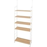 コーナン オリジナル LIFELEX つっぱり可動棚ラック ジェミラ80 ホワイト/ナチュラル