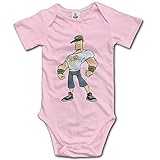 赤ちゃん&ベビー服 俺様 プロレスラー王座 アメリカ 半袖ロンパース 夏 女の子 男の子 12 Months ピンク