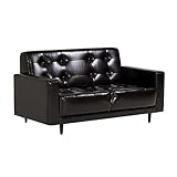 arne ローソファー 2人掛け 肘付き 合皮レザー ソファ Bacchus 2P ダークブラウン