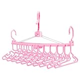 ベビーハンガー 10連 折り畳み式 防風 360度回転