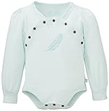 Finn+Emma フィン&エマ 長袖ロンパース オーガニックコットン100% 12-18ヶ月 フェザー G02-0201g12-18 Blue Glass