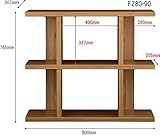 オープンシェルフ 棚 お部屋の間仕切りとしても フィズシェルフ ダークナチュラル 8090