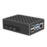 Geekworm ラズベリーパイ4B（Raspberry Pi）アルミメタルケース、ヒートシンクケース、Raspberry Pi 4 Model Bに適用 (P232)