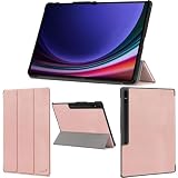 wisers Galaxy Tab S9 Ultra 専用タブレットケース (ローズゴールド) 14.6 インチ 対応 (保護フィルム 付き/スリムタイプ) タブレットカバー 2023年 新型
