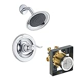 Delta Delta KSDWI-BT14296-CH Foundations Windemere Shower Kit Pressure-Balance Single-Function Cartr