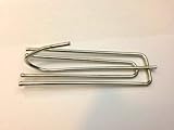 20 STRONG METAL CURTAIN TAPE HOOKS - SILVER FINISH Pin Hooks Pinch Pleat Goblet by SystemsEleven