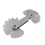 uxcell 半径ゲージ　ラジアス・ゲージ　手早く半径測定 高精度　R1-6.5mm外部/内部半径ゲージ整備士測定のツール