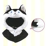 バンダイ(BANDAI) UCHI-NOCO ぬいぐるみ用ポンチョ ブラック Chibiぬいぐるみサイズ オオカミ ぬい撮り 1275