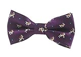 ファッションデザインさ調節可能なネックボウタイ・ボーイズ蝶ネクタイ[パープル]