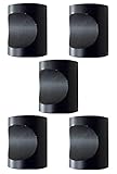 GJTr ブラック 取っ手 つまみ 引き出し ノブ ネジ 付き 20 × 25 mm XL 5個 セット