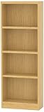 白井産業 タナリオ オーダーラック 高さ120cm 幅50cm 奥行19cm ナチュラルオーク(1) 棚強度ST 追加棚板2枚 TNL-EM12050ASTF2NA2