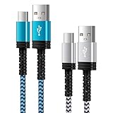 Vedfoad usb c ケーブル タイプc充電ケーブル【2本*0.5m/0.9m】2.4A 急速充電 タイプCケーブル 高速データ転送 iPhone15ケーブル 断線防止 タイプcケーブル 短い 高耐久ナイロン編み Type Cケーブル iPhone16/15、Galaxy S24/A55、Pixel、Xperia、AQUOSなどタイプC機種対応