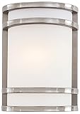 ミンカラヴェリーアウトドア9803 – 144、Bay Viewアウトドア壁取り付け用燭台照明親 7.25 in. W x 4 in. D x 9.5 in. H 9801-144-OB 1