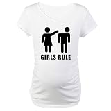 Truly TeagueマタニティTシャツブラック&ホワイトシンボル: Girls Rule US サイズ: S カラー: ホワイト