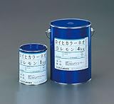 エスコ 油性蛍光塗料 イエロー 1.0kg EA942EW-22