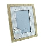 Cute Baby Boy White and Blue Colored Wooden 4 x 6 Photo Frame By Haysom Interiors by Haysom Interior