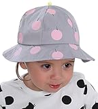 C-Princess つば付き ハット ベビー 赤ちゃん用 帽子 可愛い 子供 サファリハット バケットハット サンバイザー　あご紐付き 日よけ帽 紫外線対策 ブルー