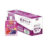 Del Monte キッコーマン飲料 デルモンテ 鉄分リッチ 芳醇グレープミックスゼリー 160g×6個