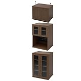 山善(YAMAZEN) 突っ張り レンジ台 幅60 FCBSM(WL/MRR/UR) ウォルナット