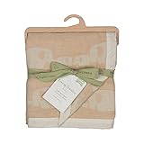 Living Textiles Organic Muslin Jacquard Blanket, Elephant by Living Textiles