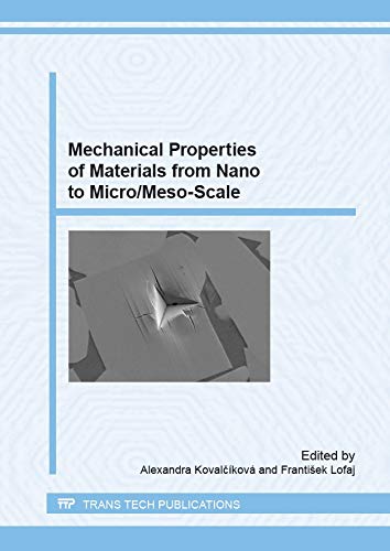 Mechanical Properties of Materials from Nano to Micro/Meso-scale (Key Engineering Materials)の表紙