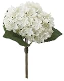 asca 造花 ハイドランジアブーケ ホワイト 全長約25cm