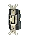 Leviton 15-amp単極切り替えAC静かスイッチ 1256-I 1