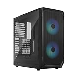 Fractal Design Focus 2 RGB Black TG Clear Tint エアフロー重視 強化ガラスパネル採用 ATX PCケース ARGBモデル FD-C-FOC2A-03 CS8054