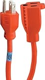 100-Foot Indoor/Outdoor Grounded Extension Cord, Orange 51923 [並行輸入品]