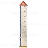 身長計 nico ベビー キッズ用 ファブリック身長計 レッド