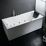 アリエルam154jdtsz-r-70 Platinum 71 "アクリルWhirlpool浴槽のコーナーInstalla、 60 Or More Gallons ホワイト AM154JDTSZ-R-